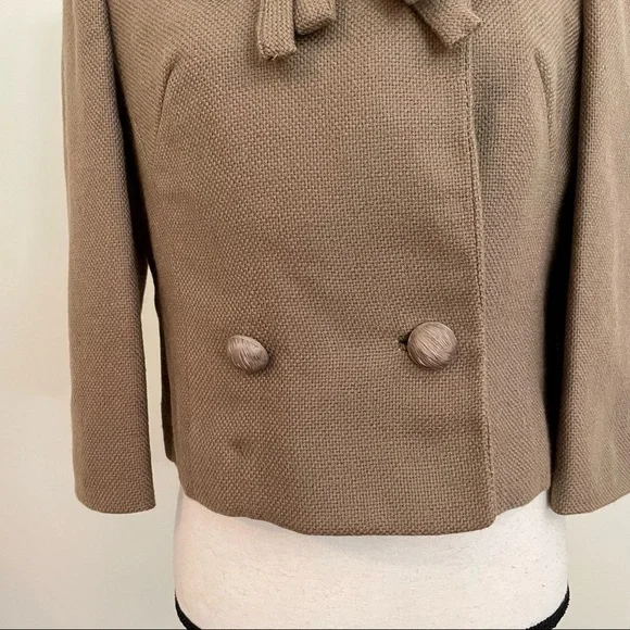 Vintage 60s Wool Woven Jacket - Picture 4 of 7